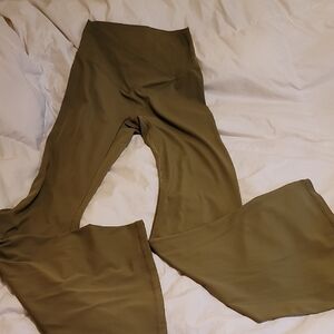 Sunzel Olive Flared Yoga Pants 32"